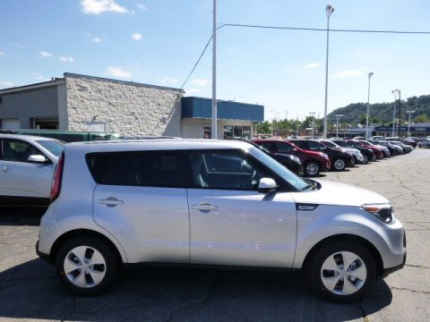 Bright Silver Kia Soul .  Click to enlarge.