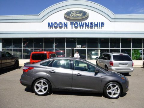 Sterling Gray Ford Focus Titanium Sedan.  Click to enlarge.