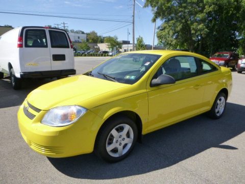 Rally Yellow Chevrolet Cobalt LS Coupe.  Click to enlarge.