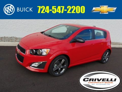 Red Hot Chevrolet Sonic RS Hatchback.  Click to enlarge.