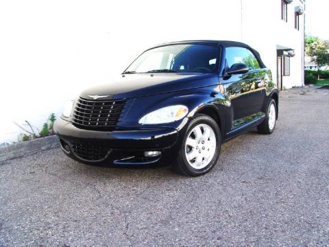 Black Chrysler PT Cruiser Touring Turbo Convertible.  Click to enlarge.