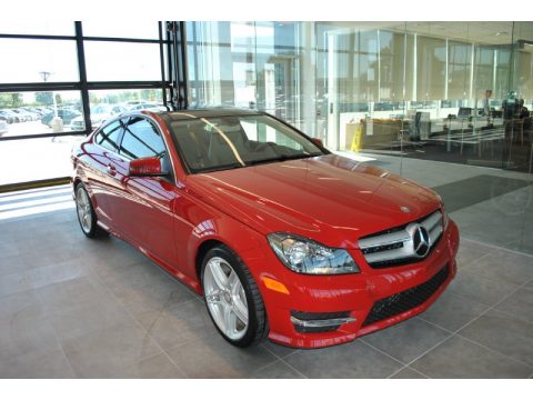 Mars Red Mercedes-Benz C 250 Coupe.  Click to enlarge.