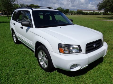 Aspen White Subaru Forester 2.5 XS.  Click to enlarge.