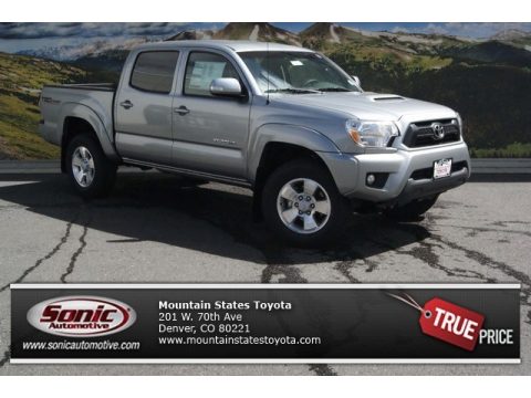 Silver Sky Metallic Toyota Tacoma V6 Double Cab 4x4.  Click to enlarge.