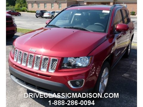 Deep Cherry Red Crystal Pearl Jeep Compass High Altitude.  Click to enlarge.