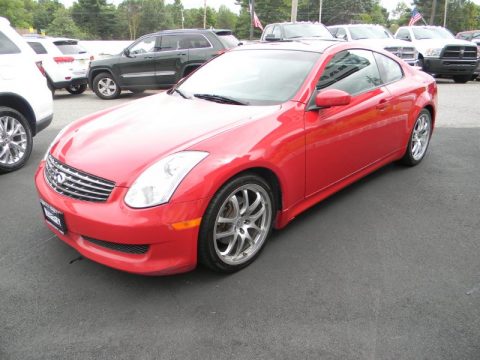 Laser Red Infiniti G 35 Coupe.  Click to enlarge.