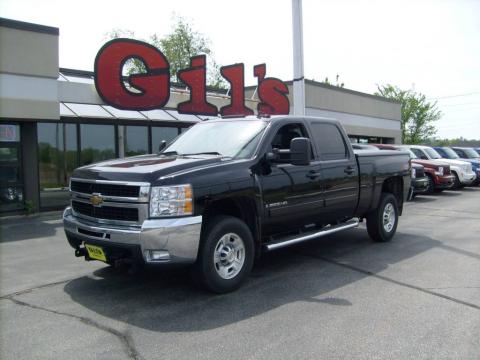 Black Chevrolet Silverado 2500HD LTZ Crew Cab 4x4.  Click to enlarge.