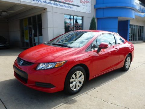 Rallye Red Honda Civic LX Coupe.  Click to enlarge.