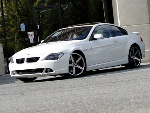 Alpine White BMW 6 Series 645i Coupe.  Click to enlarge.
