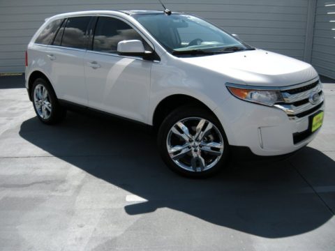 White Platinum Tri-Coat Ford Edge Limited.  Click to enlarge.