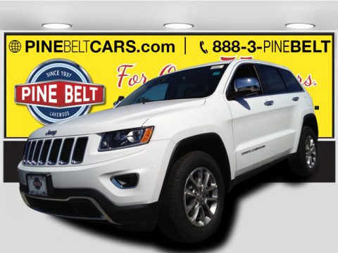 Bright White Jeep Grand Cherokee Limited 4x4.  Click to enlarge.