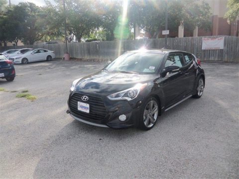 Ultra Black Hyundai Veloster Turbo.  Click to enlarge.