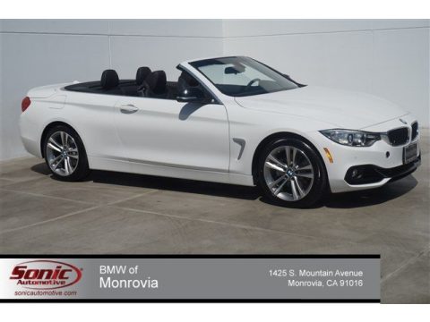 Alpine White BMW 4 Series 428i xDrive Convertible.  Click to enlarge.