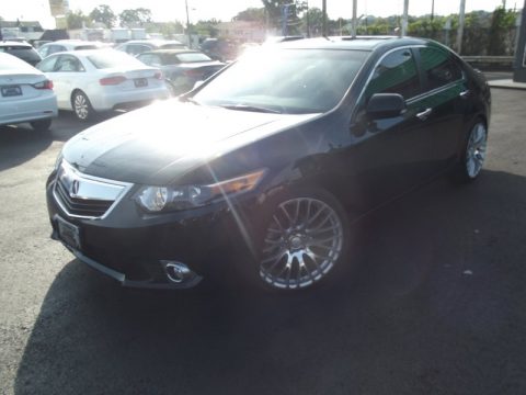 Crystal Black Pearl Acura TSX Technology Sedan.  Click to enlarge.