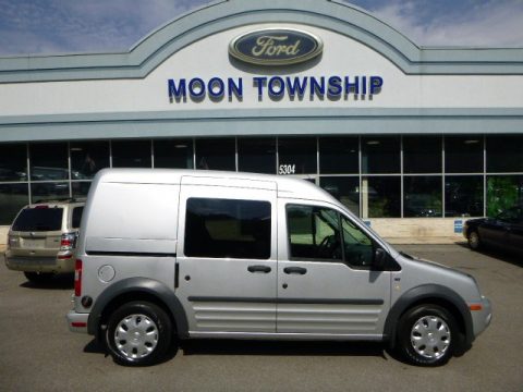 Silver Metallic Ford Transit Connect XLT Passenger Wagon.  Click to enlarge.