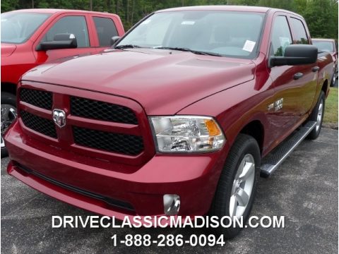 Deep Cherry Red Crystal Pearl Ram 1500 Express Crew Cab 4x4.  Click to enlarge.