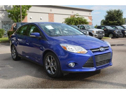 Blue Candy Ford Focus SE Sedan.  Click to enlarge.