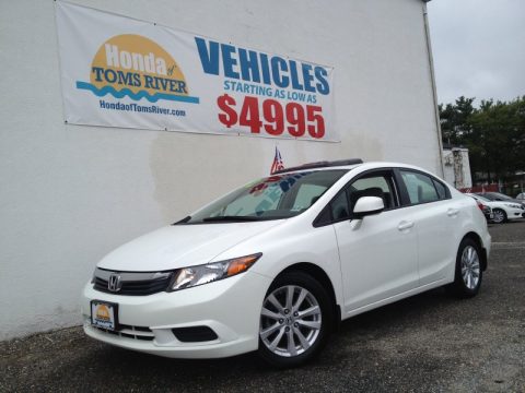 Taffeta White Honda Civic EX Sedan.  Click to enlarge.