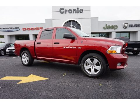 Deep Cherry Red Crystal Pearl Dodge Ram 1500 Express Crew Cab.  Click to enlarge.