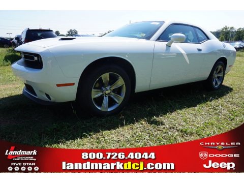 Bright White Dodge Challenger SXT.  Click to enlarge.