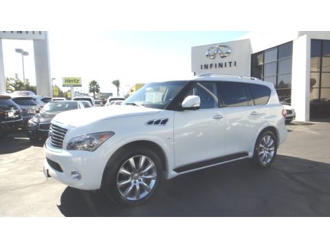 Moonlight White Infiniti QX80 AWD. Click to enlarge. Moonlight White Infiniti QX80 AWD. Click to enlarge.