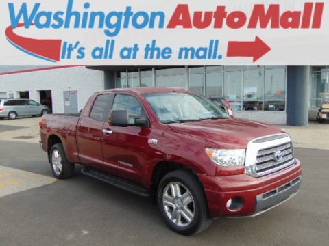 Salsa Red Pearl Toyota Tundra Limited Double Cab 4x4.  Click to enlarge.