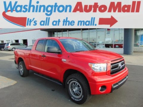 Radiant Red Toyota Tundra TRD Rock Warrior Double Cab 4x4.  Click to enlarge.