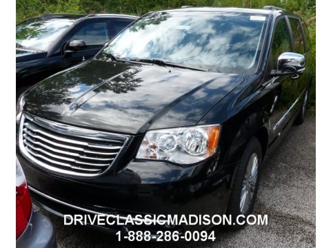 Brilliant Black Crystal Pearl Chrysler Town & Country Touring-L.  Click to enlarge.