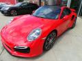 Front 3/4 View of 2014 Porsche 911 Turbo Coupe #3