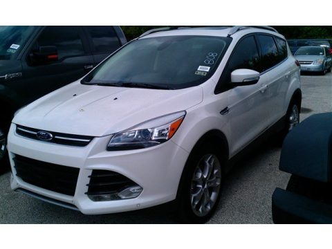 White Platinum Metallic Tri-Coat Ford Escape Titanium 2.0L EcoBoost. Click to enlarge. White Platinum Metallic Tri-Coat Ford Escape Titanium 2.0L EcoBoost. Click to enlarge.