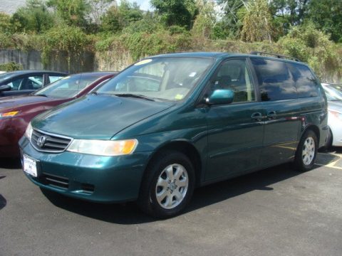 Evergreen Pearl Honda Odyssey EX.  Click to enlarge.