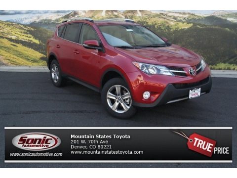 Barcelona Red Metallic Toyota RAV4 XLE AWD.  Click to enlarge.