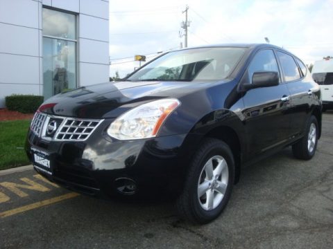 Wicked Black Nissan Rogue S AWD.  Click to enlarge.