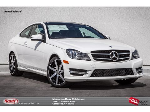 Polar White Mercedes-Benz C 250 Coupe.  Click to enlarge.