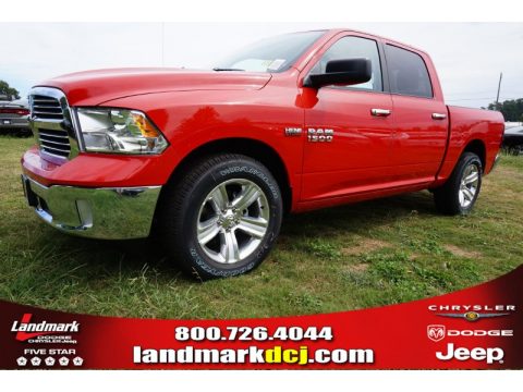 Flame Red Ram 1500 Big Horn Crew Cab.  Click to enlarge.