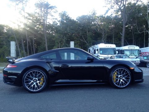 Black Porsche 911 Turbo S Coupe.  Click to enlarge.