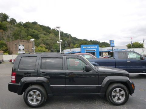 Brilliant Black Crystal Pearl Jeep Liberty Sport 4x4.  Click to enlarge.