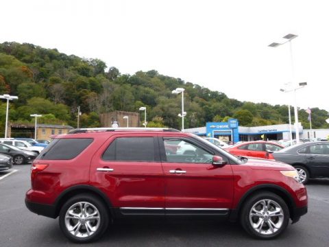 Ruby Red Metallic Ford Explorer Limited 4WD.  Click to enlarge.
