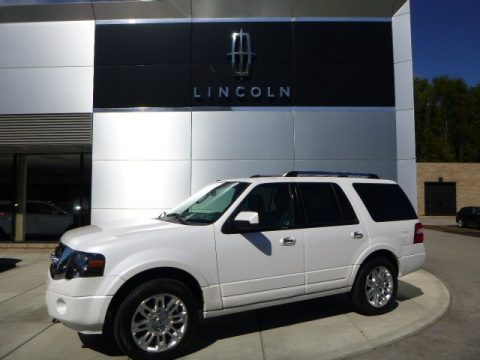 White Platinum Tri-Coat Ford Expedition Limited 4x4.  Click to enlarge.