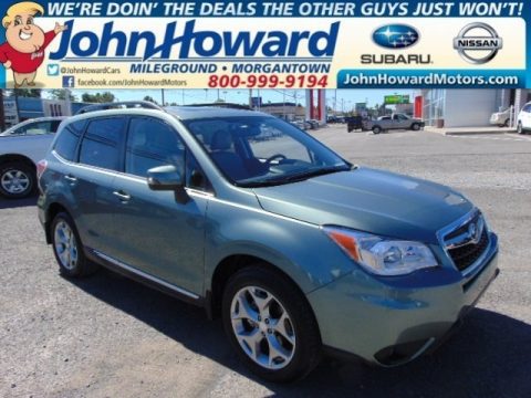 Jasmine Green Metallic Subaru Forester 2.5i Touring.  Click to enlarge.