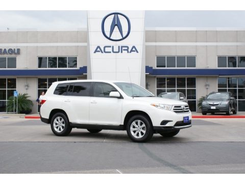 Blizzard White Pearl Toyota Highlander SE.  Click to enlarge.