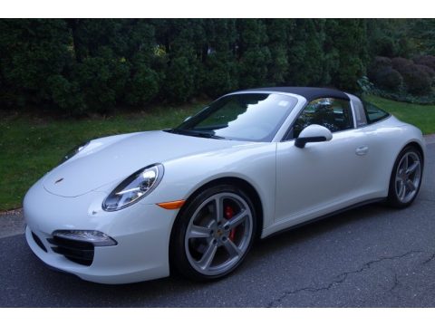 White Porsche 911 Targa 4S.  Click to enlarge.