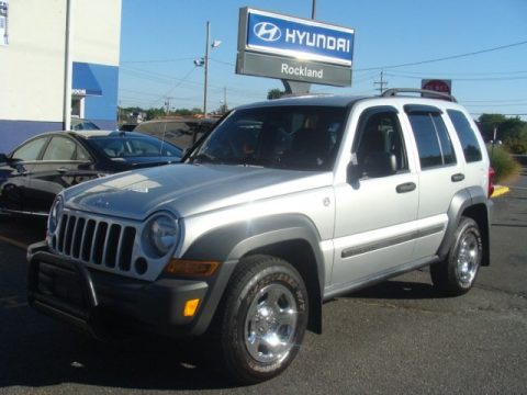 Bright Silver Metallic Jeep Liberty Sport 4x4.  Click to enlarge.