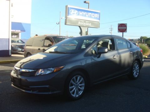 Polished Metal Metallic Honda Civic EX Sedan.  Click to enlarge.