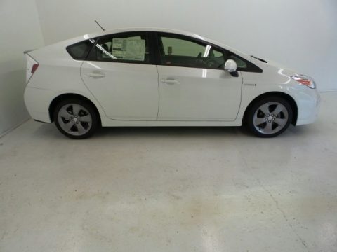 Blizzard Pearl Toyota Prius Persona Series Hybrid.  Click to enlarge.