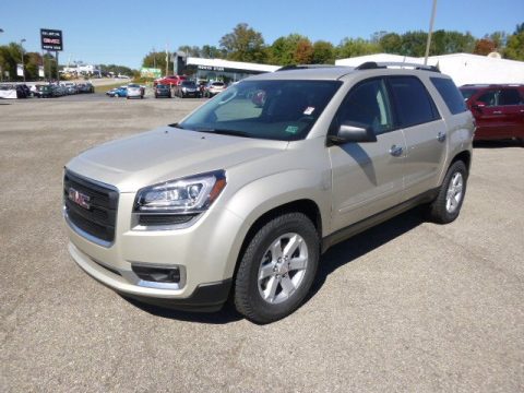 Champagne Silver Metallic GMC Acadia SLE AWD.  Click to enlarge.