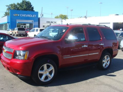 Crystal Red Tintcoat Chevrolet Tahoe LTZ 4x4.  Click to enlarge.