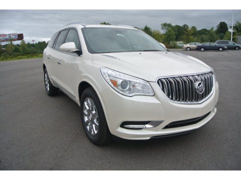 White Diamond Tricoat Buick Enclave Leather.  Click to enlarge.