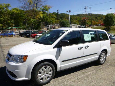 Bright White Dodge Grand Caravan American Value Package.  Click to enlarge.