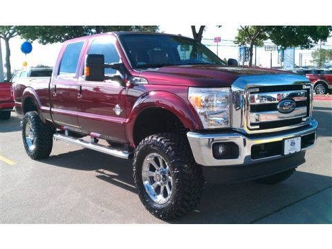 Bronze Fire Ford F250 Super Duty Lariat Crew Cab 4x4.  Click to enlarge.